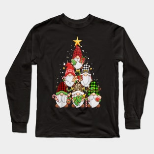 Christmas Gnome Gnome Tree Xmas Long Sleeve T-Shirt